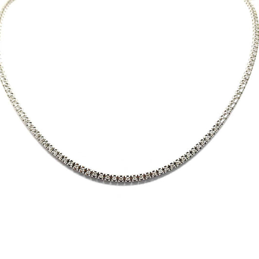 Girocollo Tennis in Oro e Diamanti CT 2.50