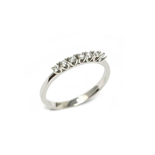 Anello Veretta 7 Diamanti CT 0.21