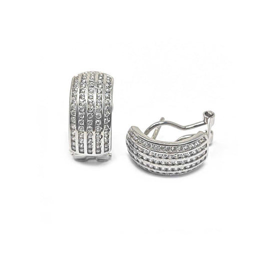 Orecchini Cerchio con Diamanti CT 0.75
