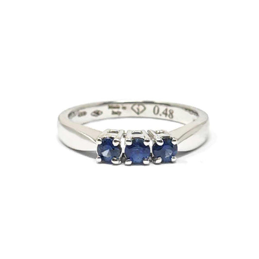 Anello Trilogy con Zaffiri CT 0.48