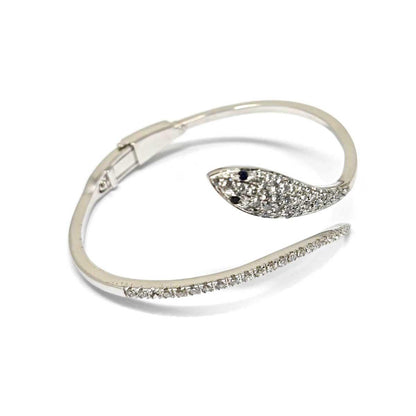 Bracciale Serpente con Diamanti 1.32 e Zaffiri CT 0.06