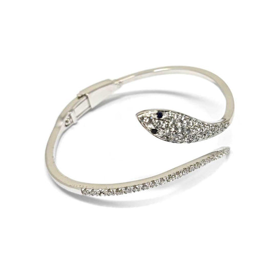 Bracciale Serpente con Diamanti 1.32 e Zaffiri CT 0.06