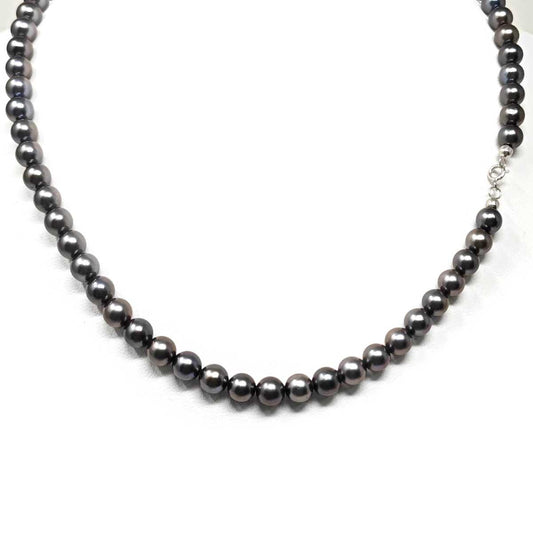 Filo di Perla Freshwater Grigio mm 6/6.5