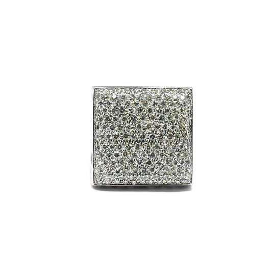 Anello Pavè Quadrato con Diamanti CT 2.80
