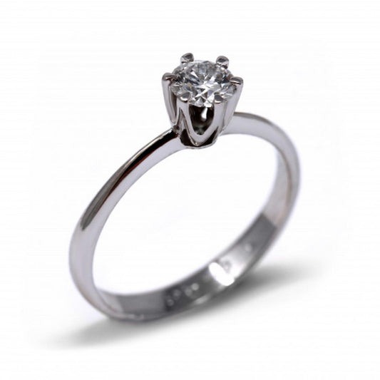 Anello Solitario linea Tiffany CT 0.09