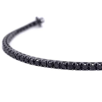 Bracciale Tennis con Diamanti Neri CT 4.16