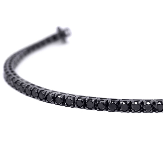 Bracciale Tennis con Diamanti Neri CT 4.16