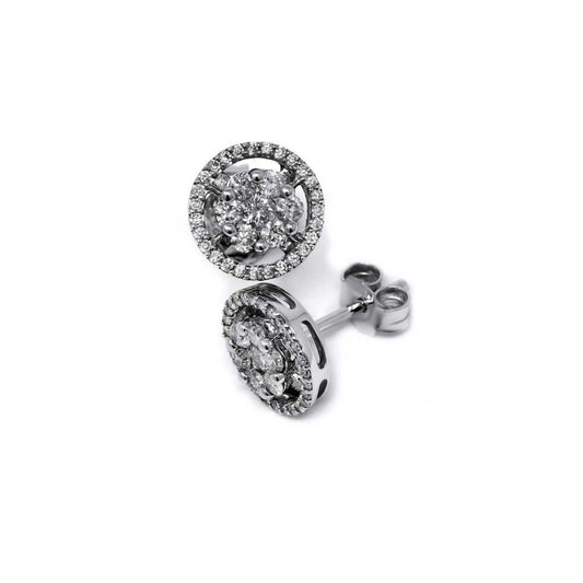Orecchini Tondi con Diamanti CT 0.80