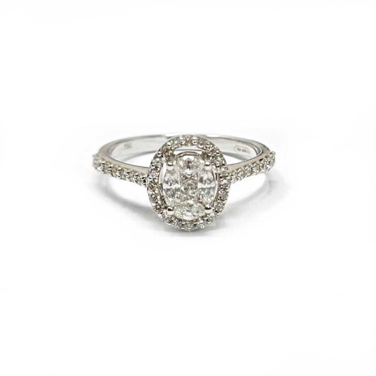 Anello Solitario con Diamanti CT 0.57