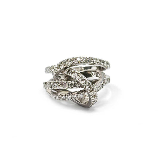 Anello Abbraccio di Diamanti CT 0.65