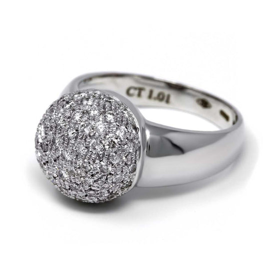 Anello Pavè con Diamanti CT 1.01