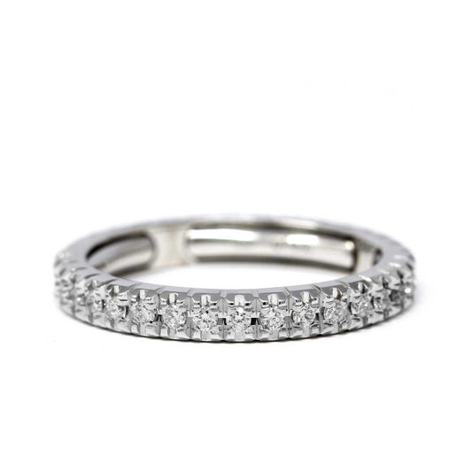 Anello Riviera con Diamanti Estendibile mis da 13 a 16 CT 0.50