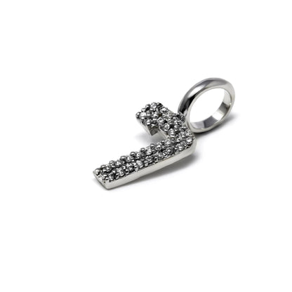 Pendente Numero 7 con Diamanti CT 0.12