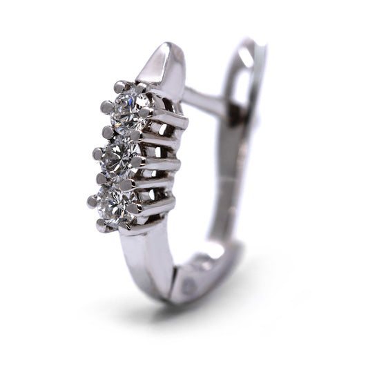 Orecchini Trilogy a Monachella con Diamanti CT 0.30
