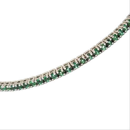 Bracciale in Oro Bianco con Smeraldi CT 2.00