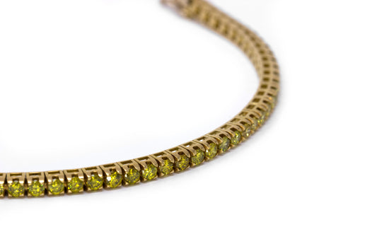 Bracciale Tennis Crieri con Diamanti Gialli CT 3.30