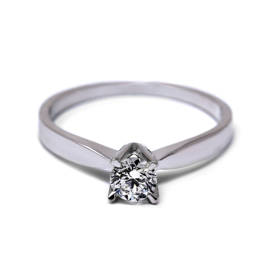 Anello Solitario con Diamante 0.41 CT