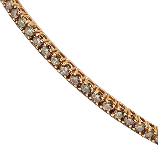 Bracciale Tennis con Diamanti Brown CT 2.70
