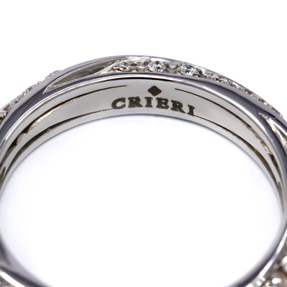 Anello Giradito crieri Riviera con Diamanti CT 1.10
