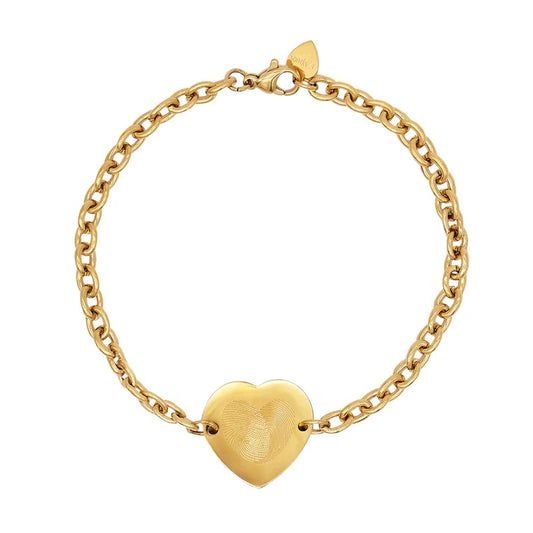 Bracciale Emotion Dorato con Charm Cuore Ref. EMACBRCUG4
