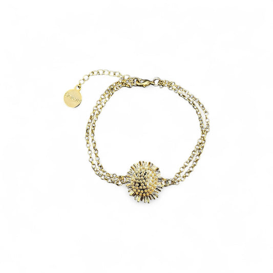 BRACCIALE IN METALLO ANALLERGICO CON 1 CHARM RICCIO - BC120G