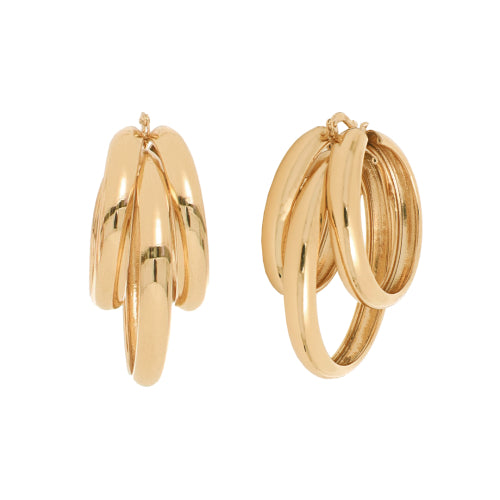 Orecchini in bronzo dorato 1963