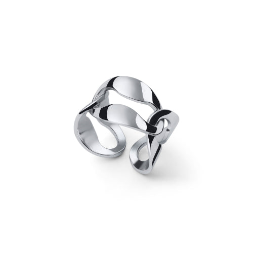 Anello maglia marina argentata 2642