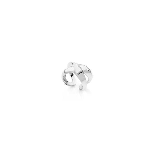 Anello a X argentato