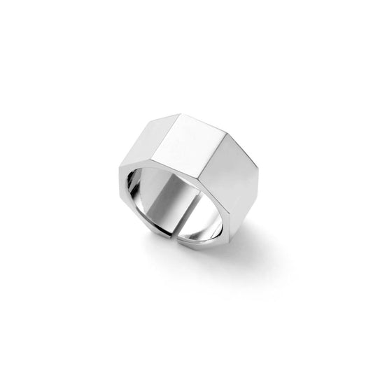 Anello argentato a fascia UNOAERRE Rif.2595