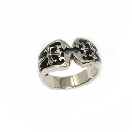 Anello con Croci Templari in Argento 925 mis 26
