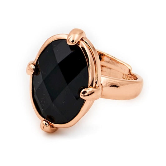 Anello con pietra nera UNOAERRE