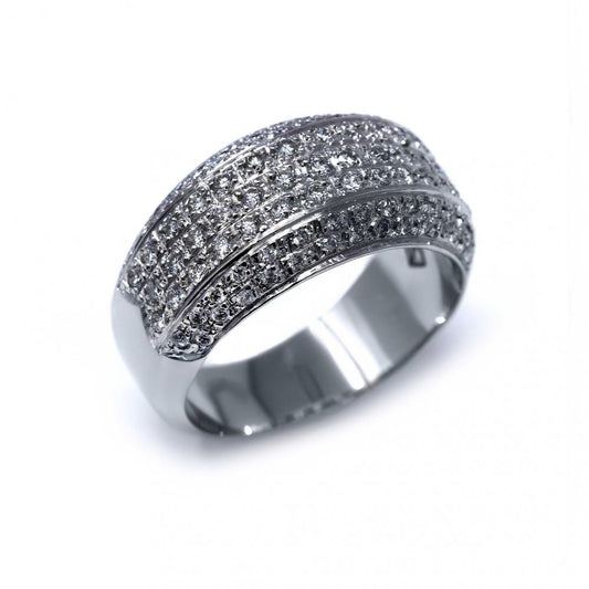 Anello Fascione con 102 Diamanti CT 0.90