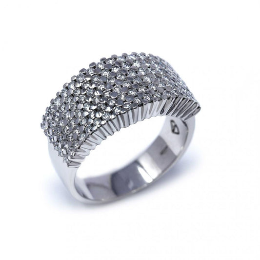 Anello Fascia con 108 Diamanti  CT 1.35