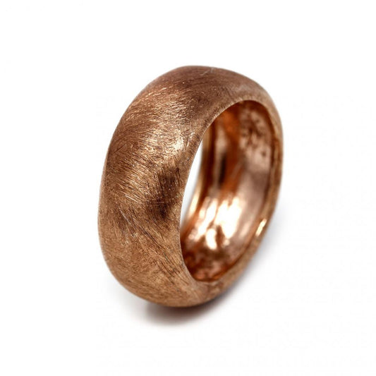 Anello Fascia in Argento 925 Rosato misura 18