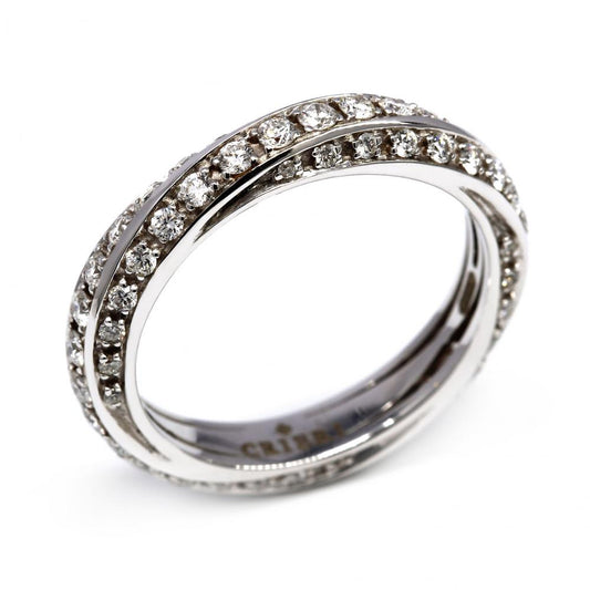 Anello Giradito crieri Riviera con Diamanti CT 1.10