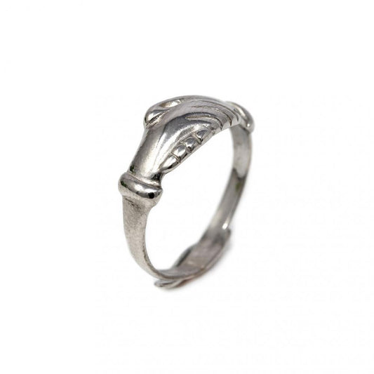 Anello in Argento 925 con Mani mis 11 Regolabile