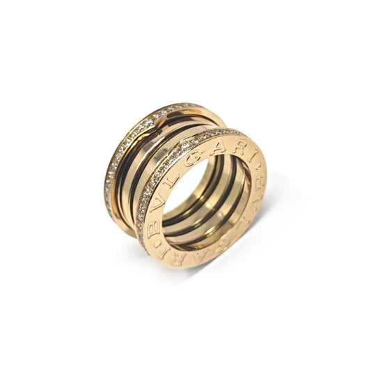 ANELLO IN ARGENTO Mod. Bvlgari con Zirconi