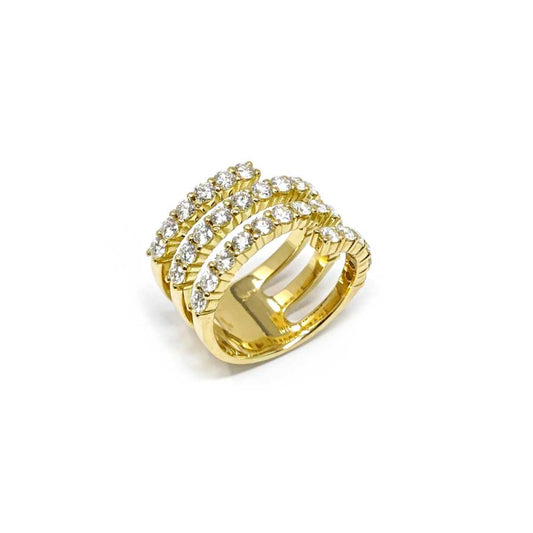 Anello in Oro Giallo con Diamanti CT 2.30
