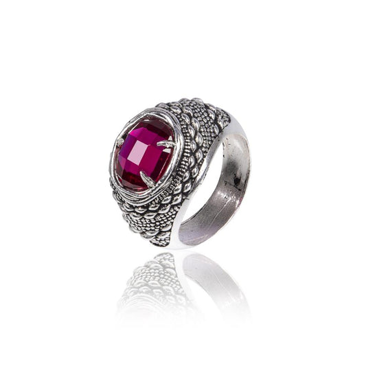 Anello intarsio autunnale in Argento 925