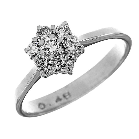 Anello Linea Fiore con 7 Diamanti CT 0.46