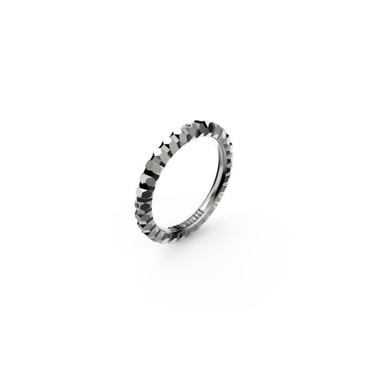 ANELLO MULTISFACCETTATO CON DIAMANTE MIS.24