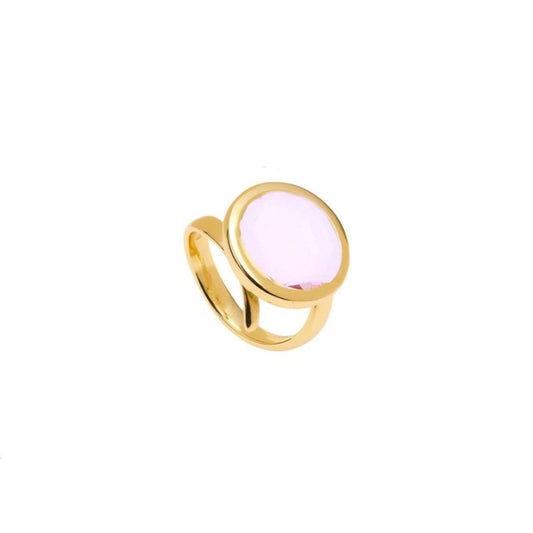 Anello regolabile Le Chicche con pasta vitrea rosa baby 16mm