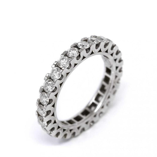 Anello Riviera con 24 Diamanti CT 2.03