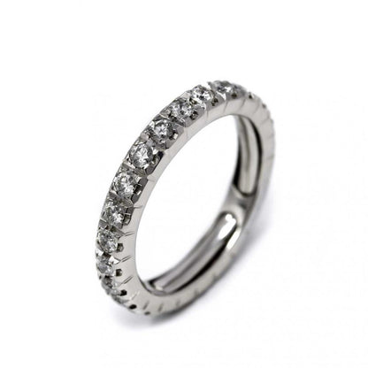 Anello Riviera con Diamanti Estendibile da 9 a 13 CT 1.00
