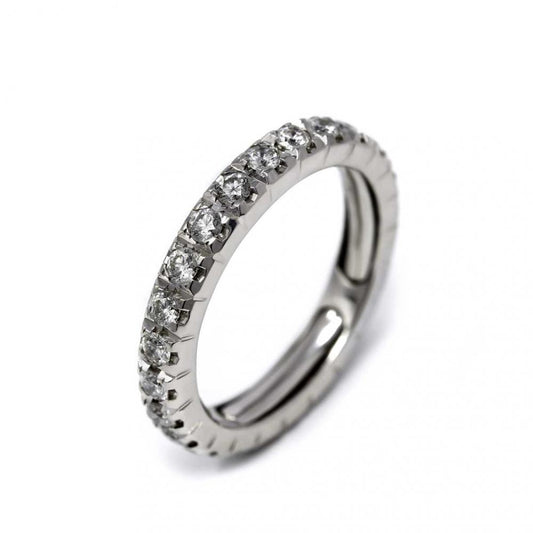 Anello Riviera con Diamanti Estendibile da 9 a 13 CT 1.00