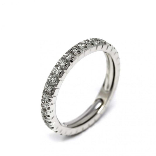 Anello Riviera con Diamanti Estendibile mis da 13 a 16 CT 0.50