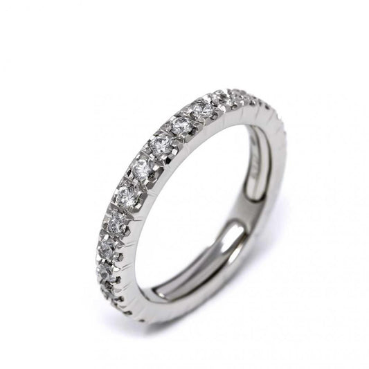 Anello Riviera con Diamanti Estendibile mis da 9 a 12 CT 0.75