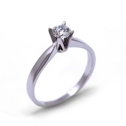 Anello Solitario con Diamante 0.41 CT