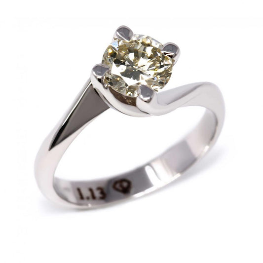 Anello Solitario con Diamante CT 1.13