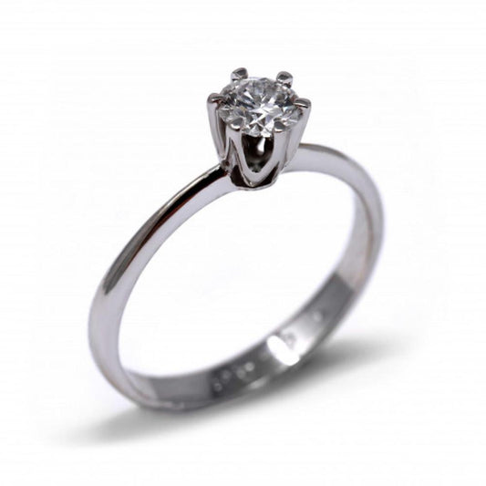 Anello Solitario linea Tiffany CT 0.28